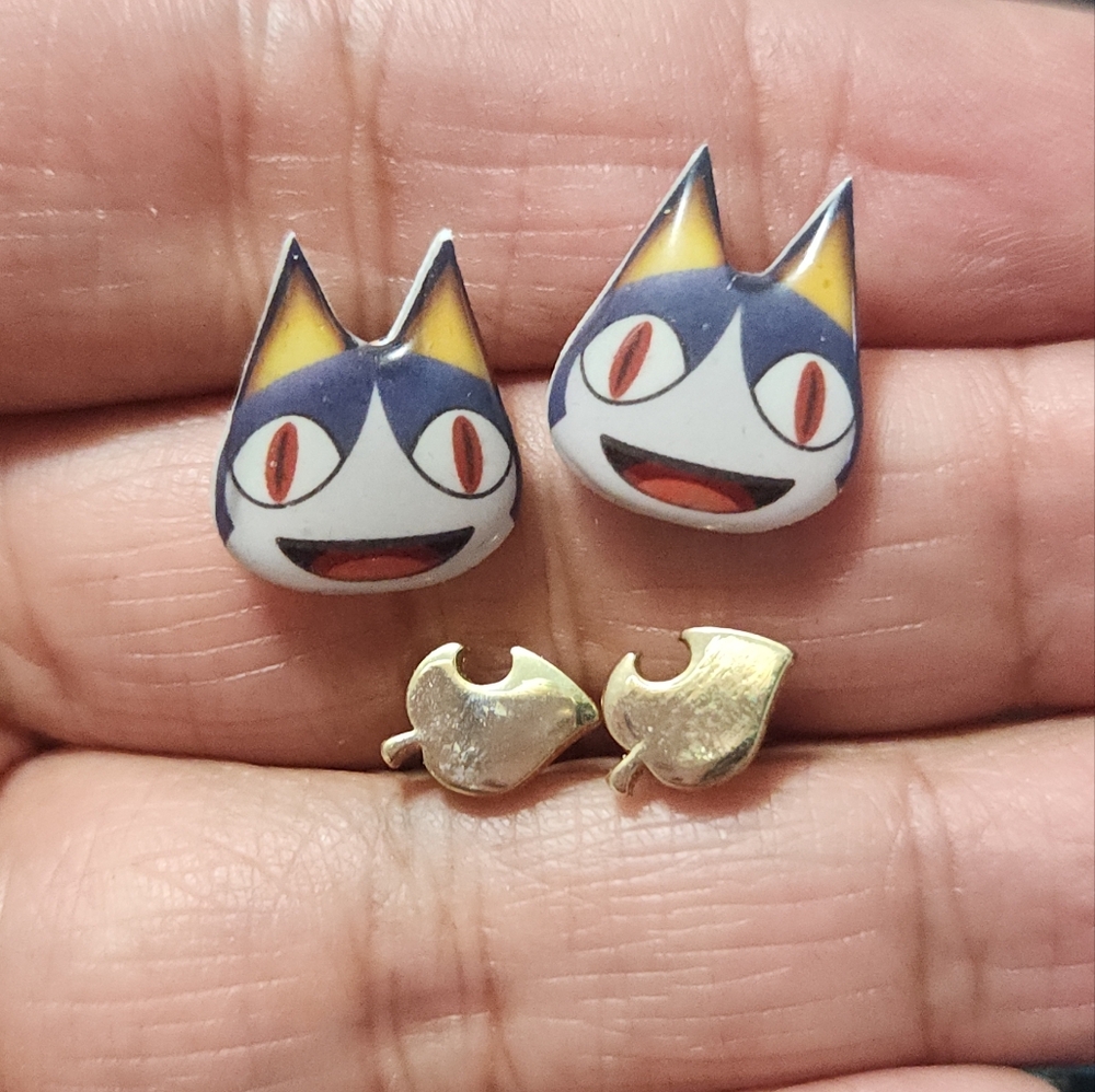 Animal Crossing stud earrings